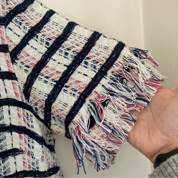 Anthropologie Holding Horses Miette Textured Tunic Fringe Dress Size US 6. EUC! - Picture 9 of 11